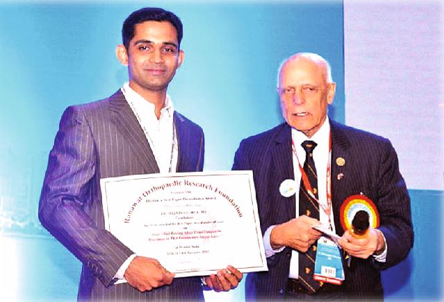Best paper award at the ISHKS Annual Meeting at Delhi, April, 2017
