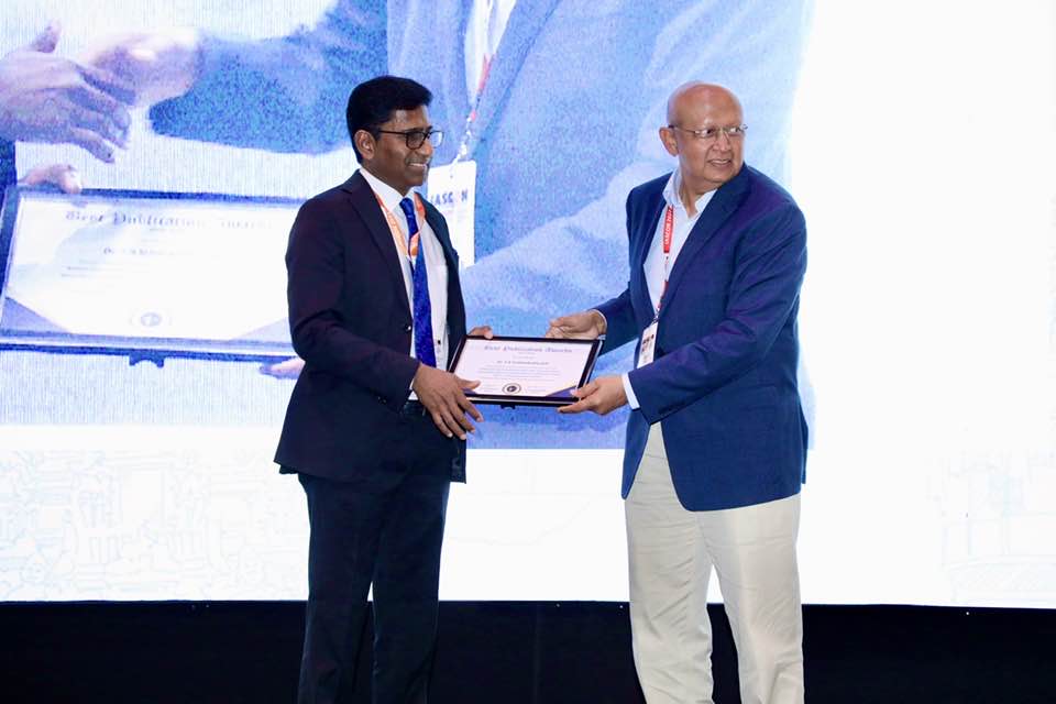 Research Grant Award 2022 - 2023 - Dr SR Sundararajan Transactional Research in (ISAKOS)